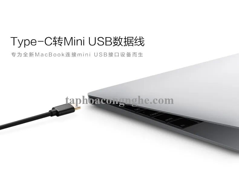 Ugreen 30184 0.5M màu Đen Cáp TypeC (3.1) sang Mini USB US153 30030184